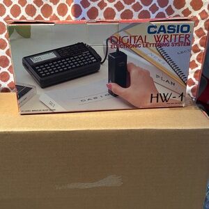 Brand New In Box Vintage Casio Digital Writer - Electronic Lettering System HW-1